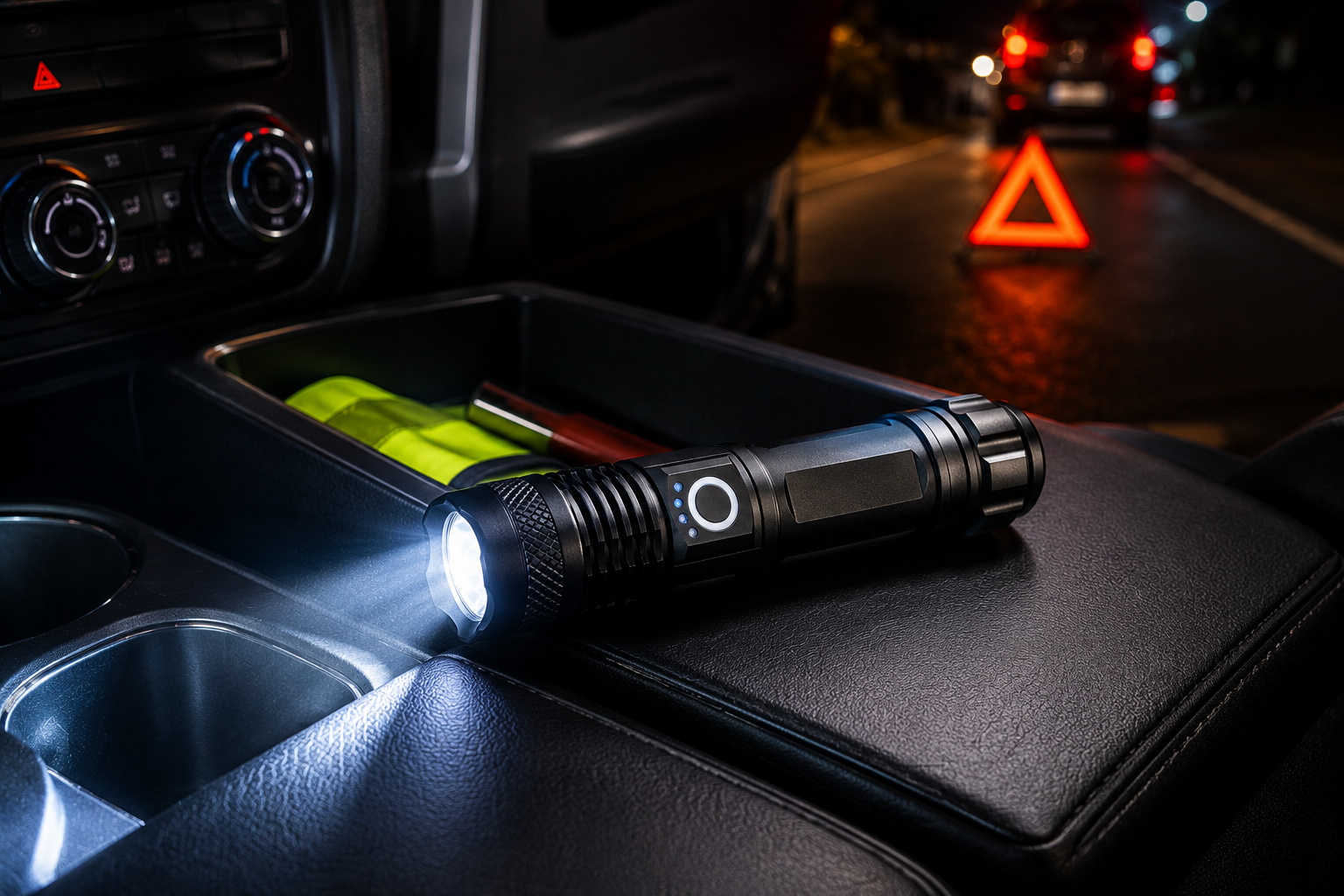 Set lengkap lampu suluh rechargeable